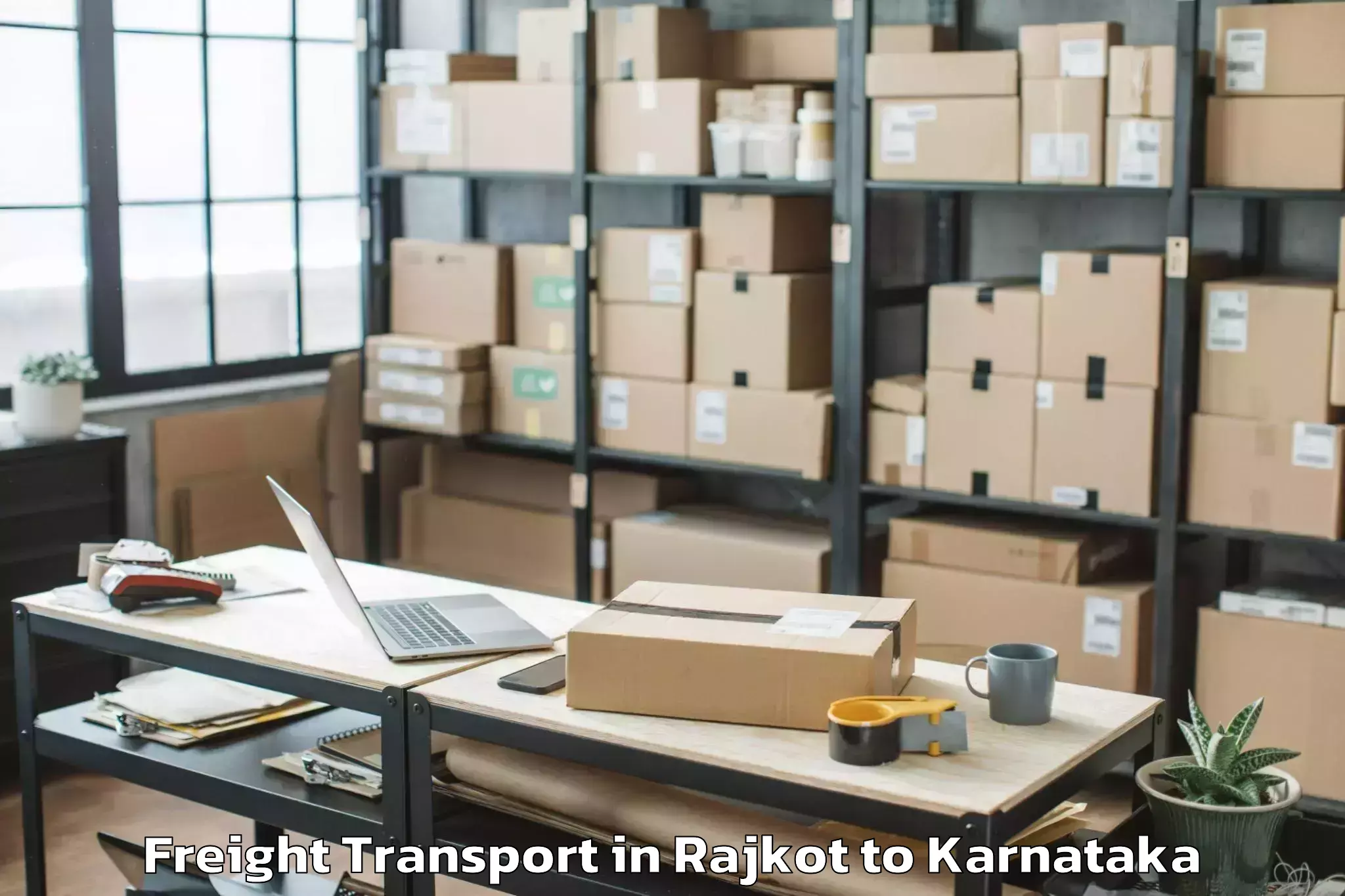 Book Rajkot to Cmr University Bangalore Freight Transport Online